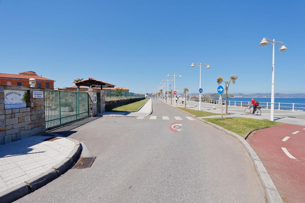158A Triplex Rinconin Con Piscina Villa Gijón Buitenkant foto