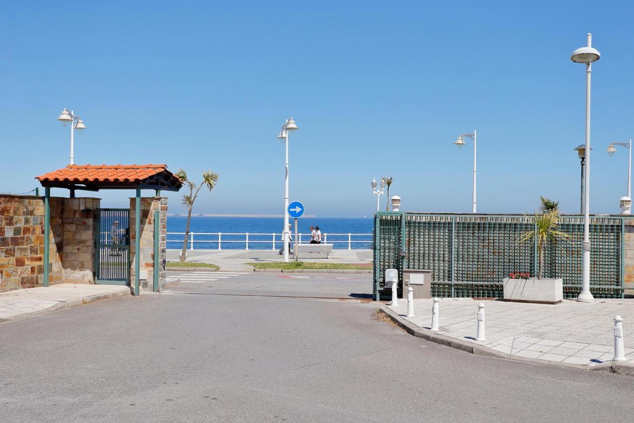 158A Triplex Rinconin Con Piscina Villa Gijón Buitenkant foto